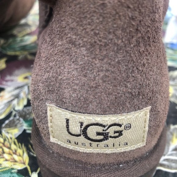 Brown Classic Short II Suede Sherpa Shearling Sheepskin 3825 - Picture 3 of 14